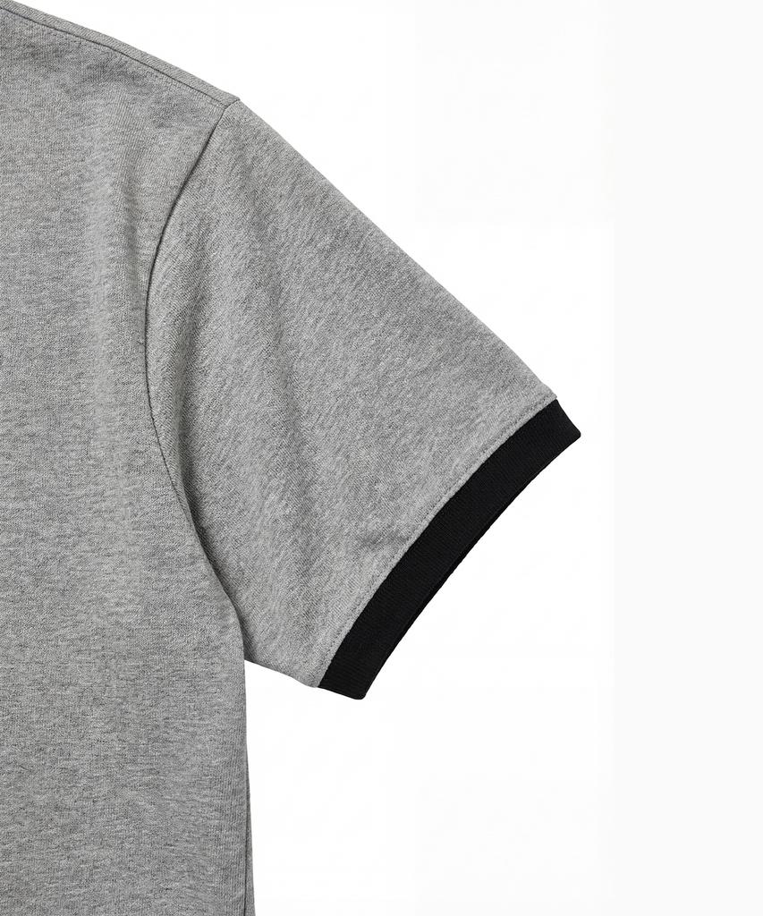 Peulonteuakaibeulaeb Arch Heavyweight Ringer Short Sleeve T-Shirt [Melange Grey]