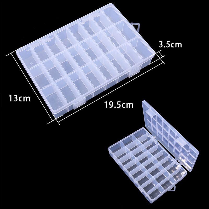 Transparent DIY Jewelry Storage Box - Detachable and Stackable Organizers for Tools and Earrings