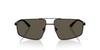 Sunglasses for Matte Dark Lens Men. Frame Black, Lens Grey, Width 59mm. (Model Number 0EA2173)