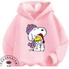 Autumn Winter Street Fashion Hoodie Cute Cartoon Print Casual Hooded Kids Sweatshirt Snoopy Boys Girls