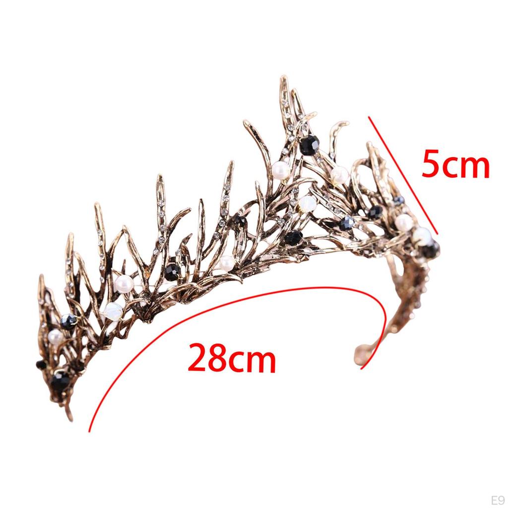 Royal Bridal Tiara Crown for Women And Girls Fairy Princess Elegant Jewelry Hair