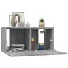 VidaXL Wall-Mounted TV Cabinets Sonoma Grey 2 Pcs 60x30x30 Cm Wood 815871