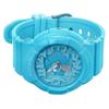 Casio BABY-G theme series, neon backlight, 3D three-dimensional time characters, classic pointer dual display, quartz movement, resin BGA-130-2B