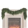 Christmas Cedar Garland Real Touch Winter Pine Garland for Mantle Holiday Atmosphere Props Party Supplies for Front Door Living