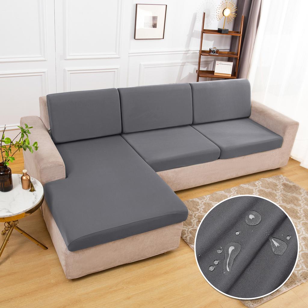 Waterproof Sofa Cushion Covers Non-Slip Silky Sofa Seat Covers Furniture Protector Soft Stretch Sofa Cover For Living Room El