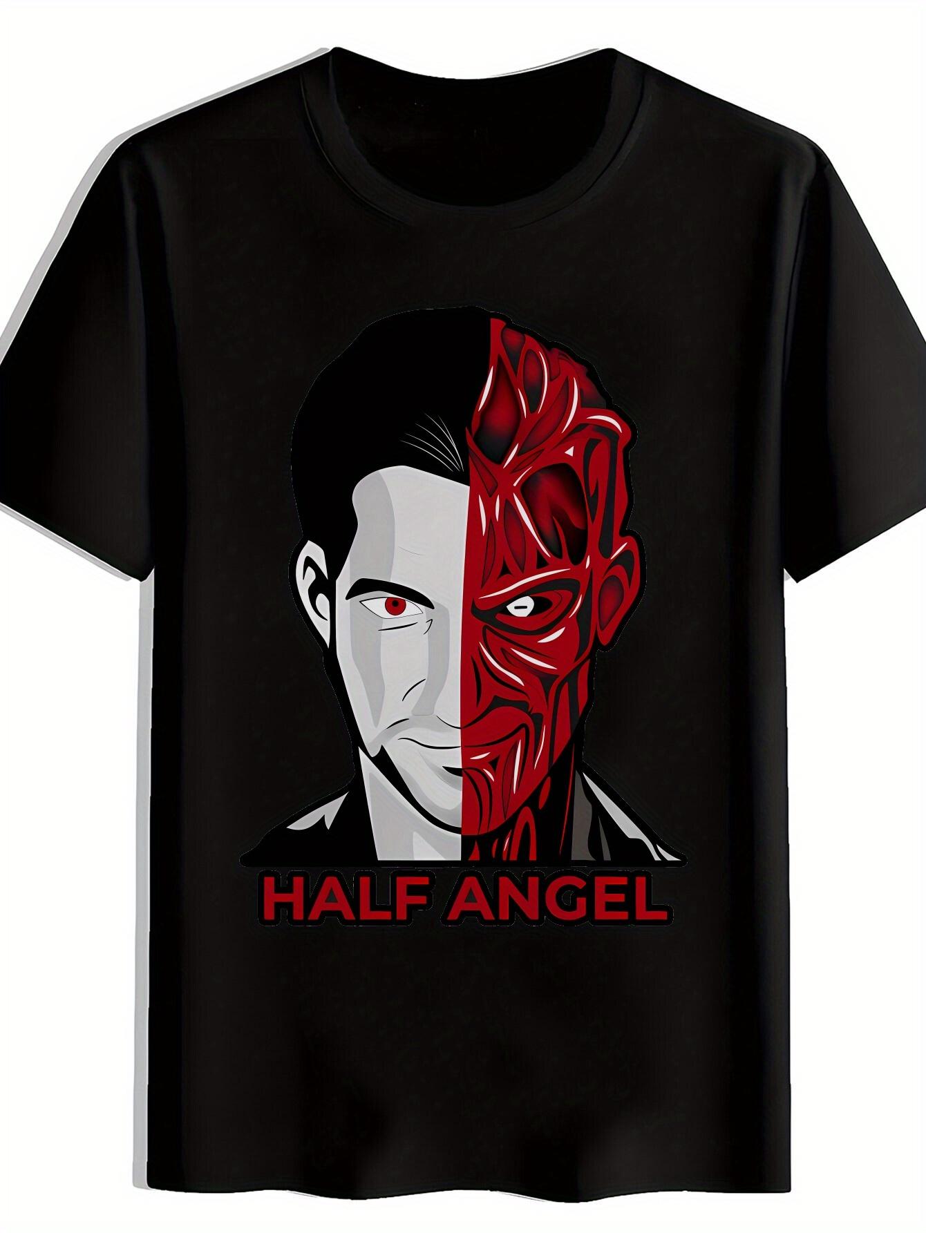 T-shirt A Short-Sleeved with an Interesting Print Pattern XXL