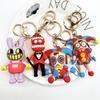 The Amazing Digital Circus Keychain Doll Girls Boy Chain Desktop Ornament Cartoon Anime Figure for Bag Key Charms Birthday Gift