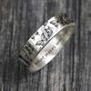 European and American INS Style Silver Carved Butterfly Ring Soul Shine Trendy Female Student Finger Ring Inspirational Ring