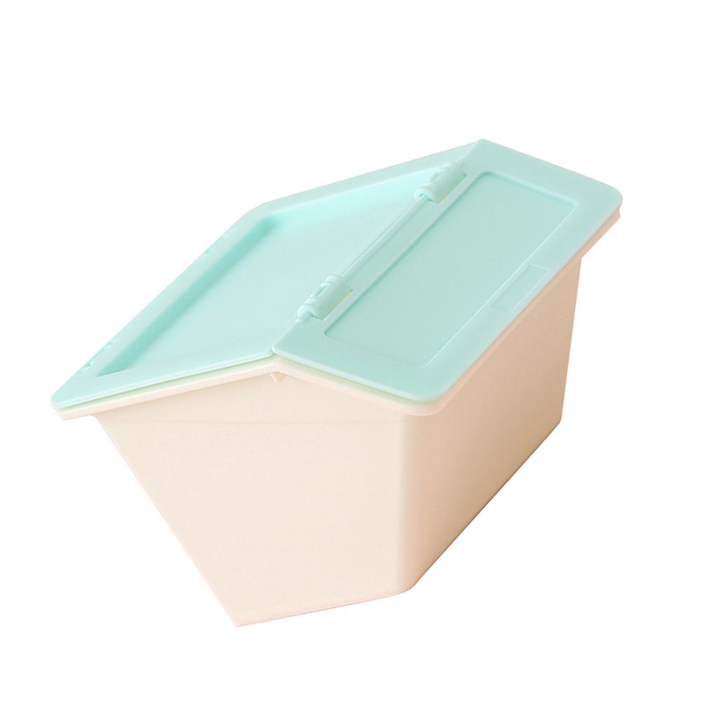 Desktop Storage Box Plastic able Cute Desk with Lid for Stationary Jewelry
