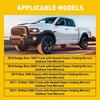 Manuální zpětné zrcátko pro stranu spolujezdce pro sklo 10-19 Dodge Ram 1500 2500 3500