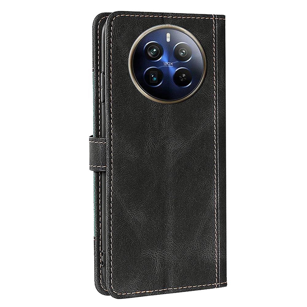 For Realme 12 Pro 5G/12 Pro+ 5G Case Skin-touch Leather Phone Cover with Wallet Stand