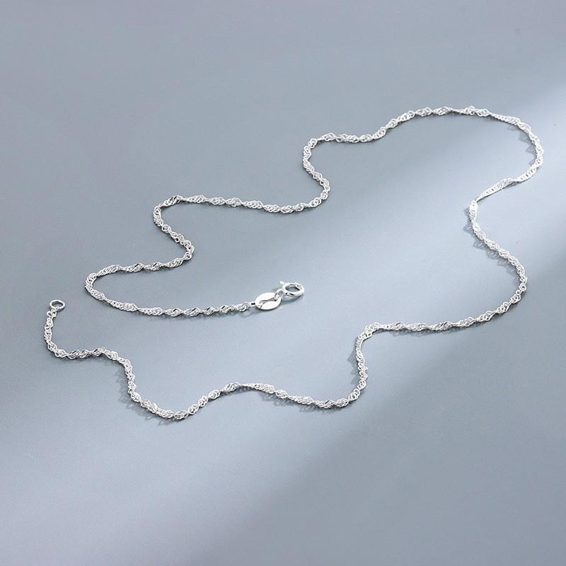 S925 Sterling Silver Gold Plated Collarbone Chain Round Beads Snake Bone Box Twisted Flower Chain Necklace Fashion Jewelry