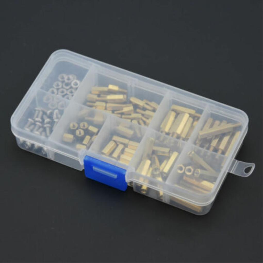 120pcs/set Male Female Brass Column Spacer M3 Type Hex Spacer Screws KitN