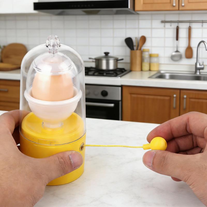 New Hand Egg Yolk Shaker Golden Whisk Egg Spin Mixer Maker Egg Scrambler Kitchen Accessories Egg Spinner Hand Tools for Family