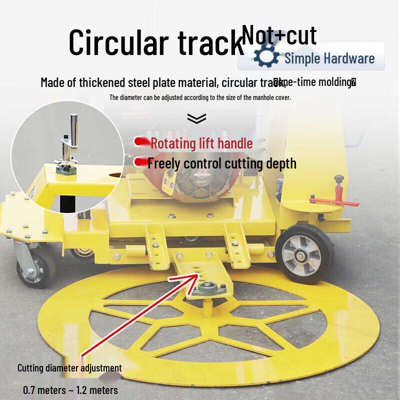 Manhole Cover Round Cutting Machine CN plug (adapter included)