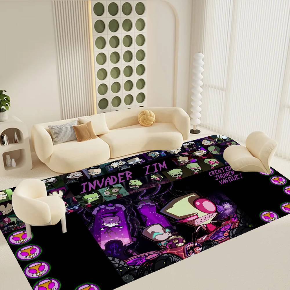 Invader Zim Hippie Bathroom Mat Anti-slip Absorb Water Long Strip Cushion Bedroon Mat Hotel Decor Mat