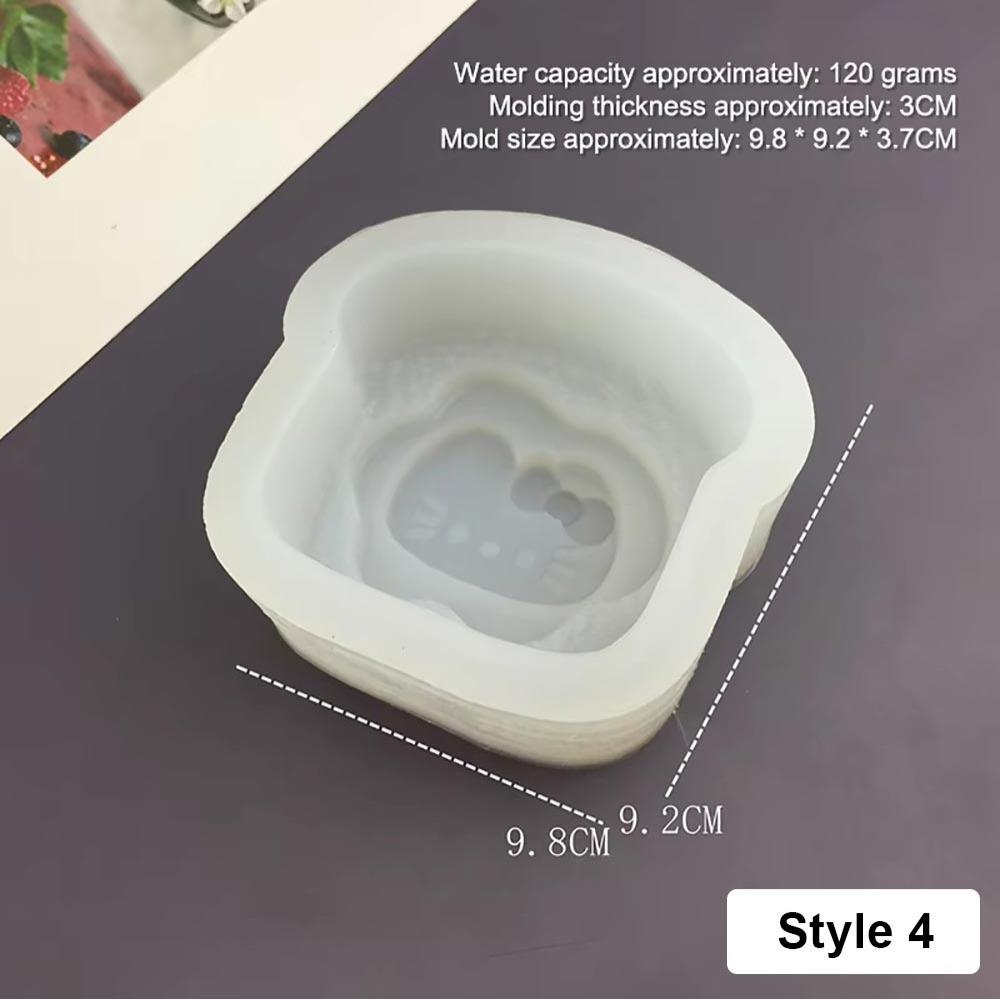 1Pcs Animal Bunny Kitten Silicone Mold Multifunctional Cute Candle Mold Cartoon Baking Mould