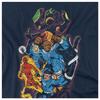Fantastic Four Unisex Adult Cosmic Heroes & Villains Long-Sleeved T-Shirt