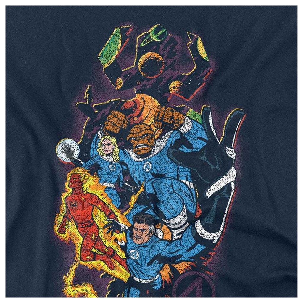 Fantastic Four Unisex Adult Cosmic Heroes & Villains Long-Sleeved T-Shirt