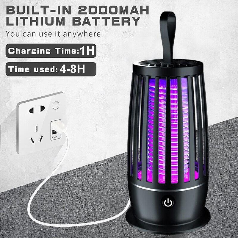 AMUFER Bug Zapper Mosquito Killer - Outdoor/Indoor, 4400V, 18W UV Light, IPX4 Waterproof For Patio, Yard