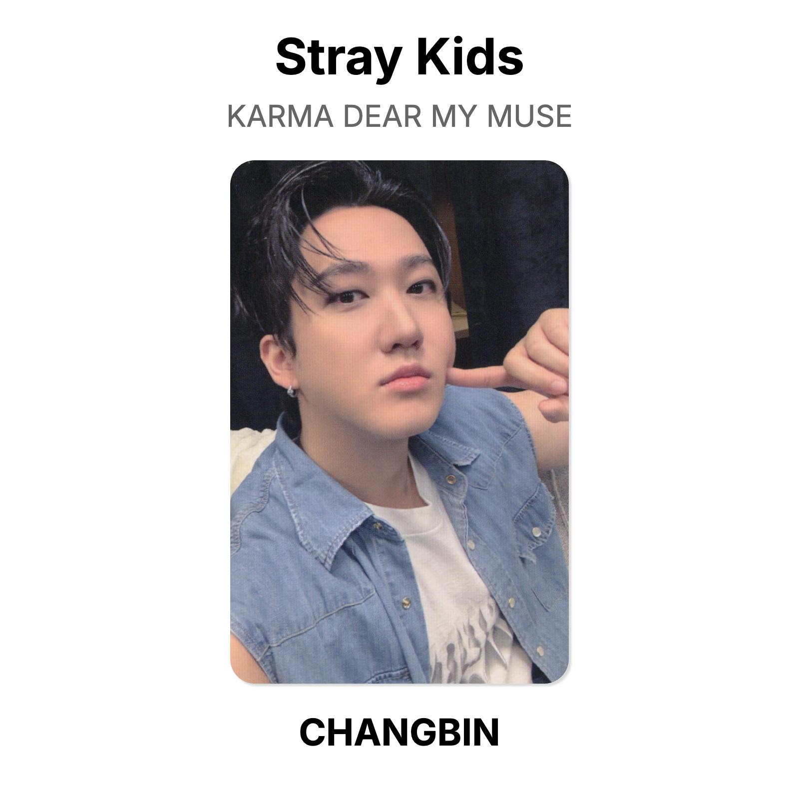 Stray Kids KARMA DEAR MY MUSE Official Photocard CHANGBIN