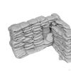 1:35 Sandbag Wall Model DIY Scene Accessories Micro Landscape Decor Sand Table Layout Decoration