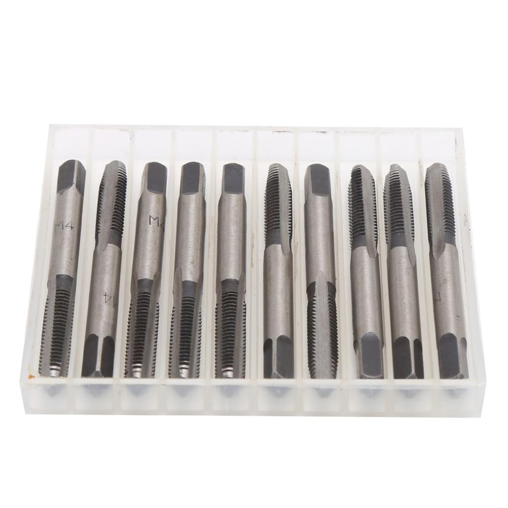 10Pcs Metric Tap Manual M4 Carbon Steel Hardware Machine Tools Industrial Supplies