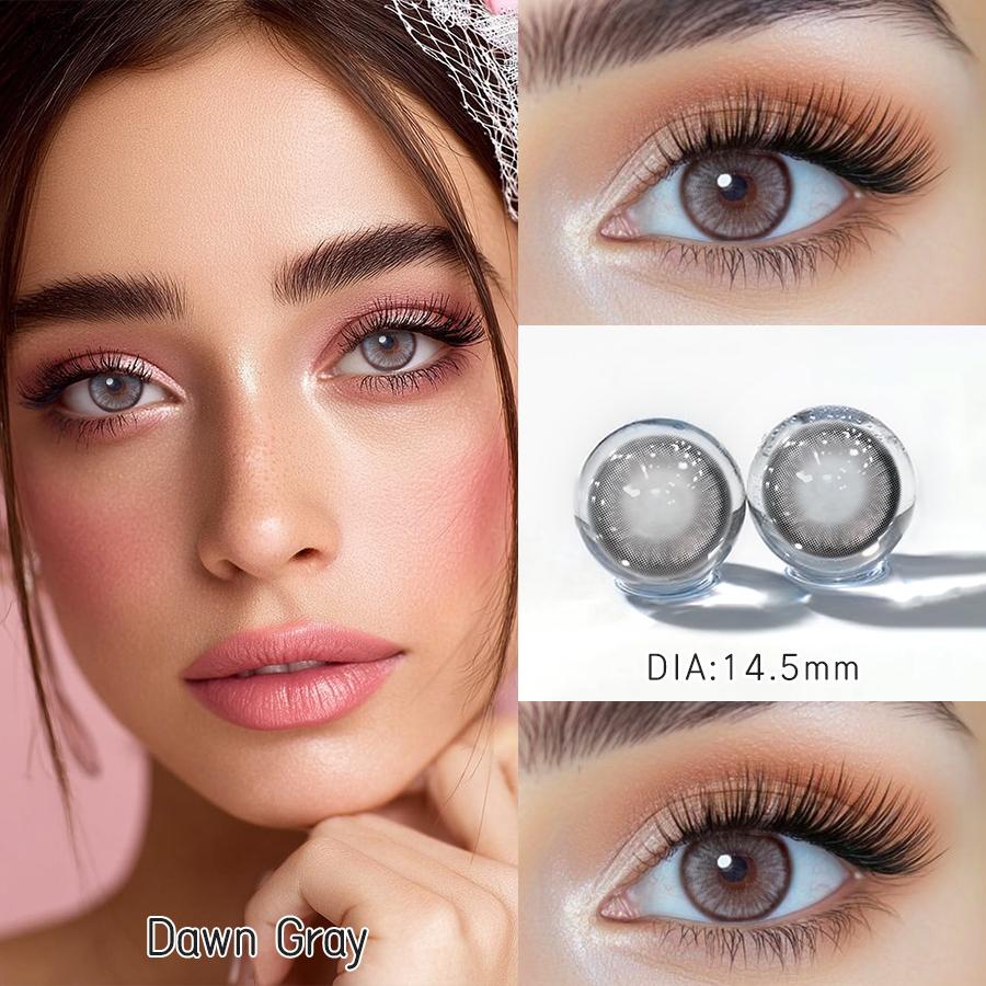 

Freshlady 1 пара (2pcs) Цветные контактные линзы большого диаметра 14,5 мм с 40% содержанием воды