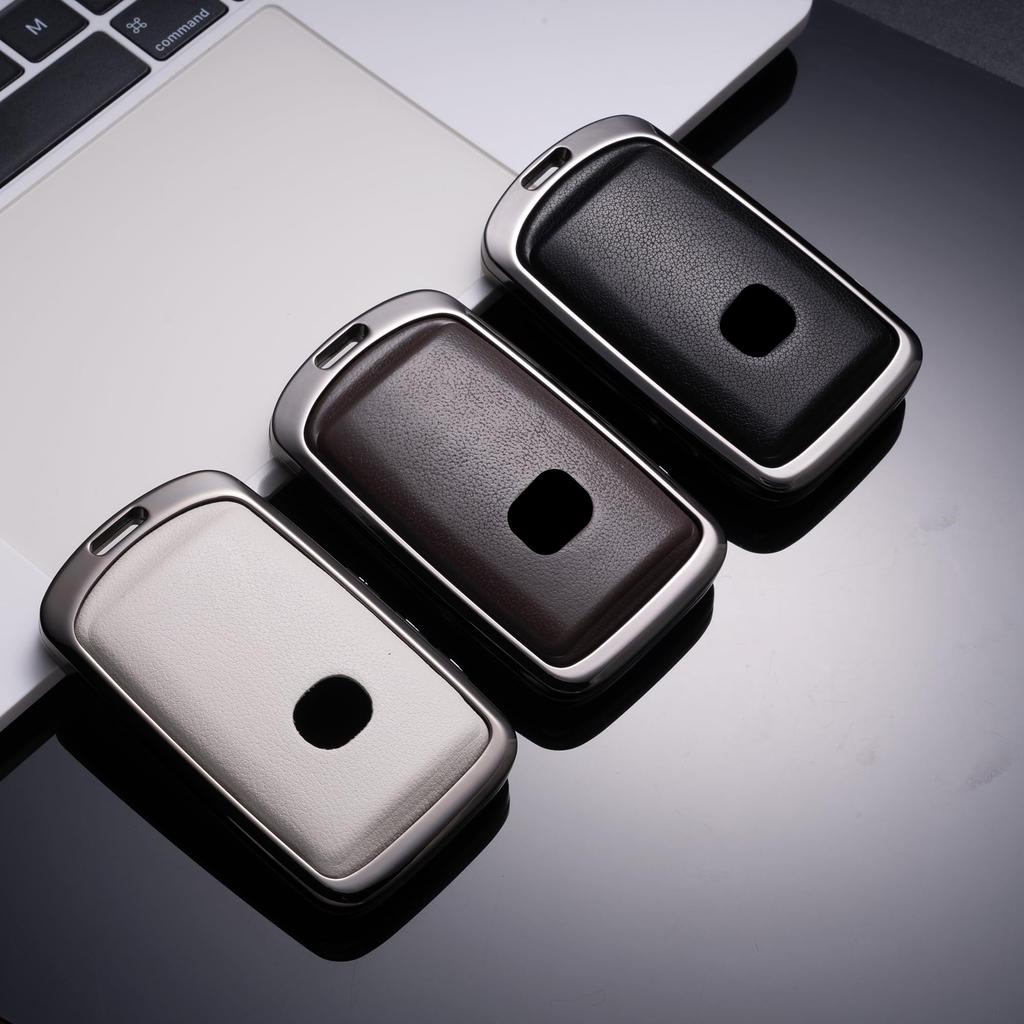New Mazda Compatible Key Metal and Genuine for Smart Key Key Key Stylish Leather [PIMOHI] Case, Leather, CX8, CX5, CX30, MX30, CX60, CX-30, CX-8