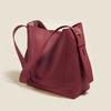 FOXLOVER Women's Shoulder Bag, Crossbody Tote Bag, Handbag, or Shoulder Bag, Large Capacity, Stylish, Lightweight, 3-Way Design, Perfect Gift (Wine