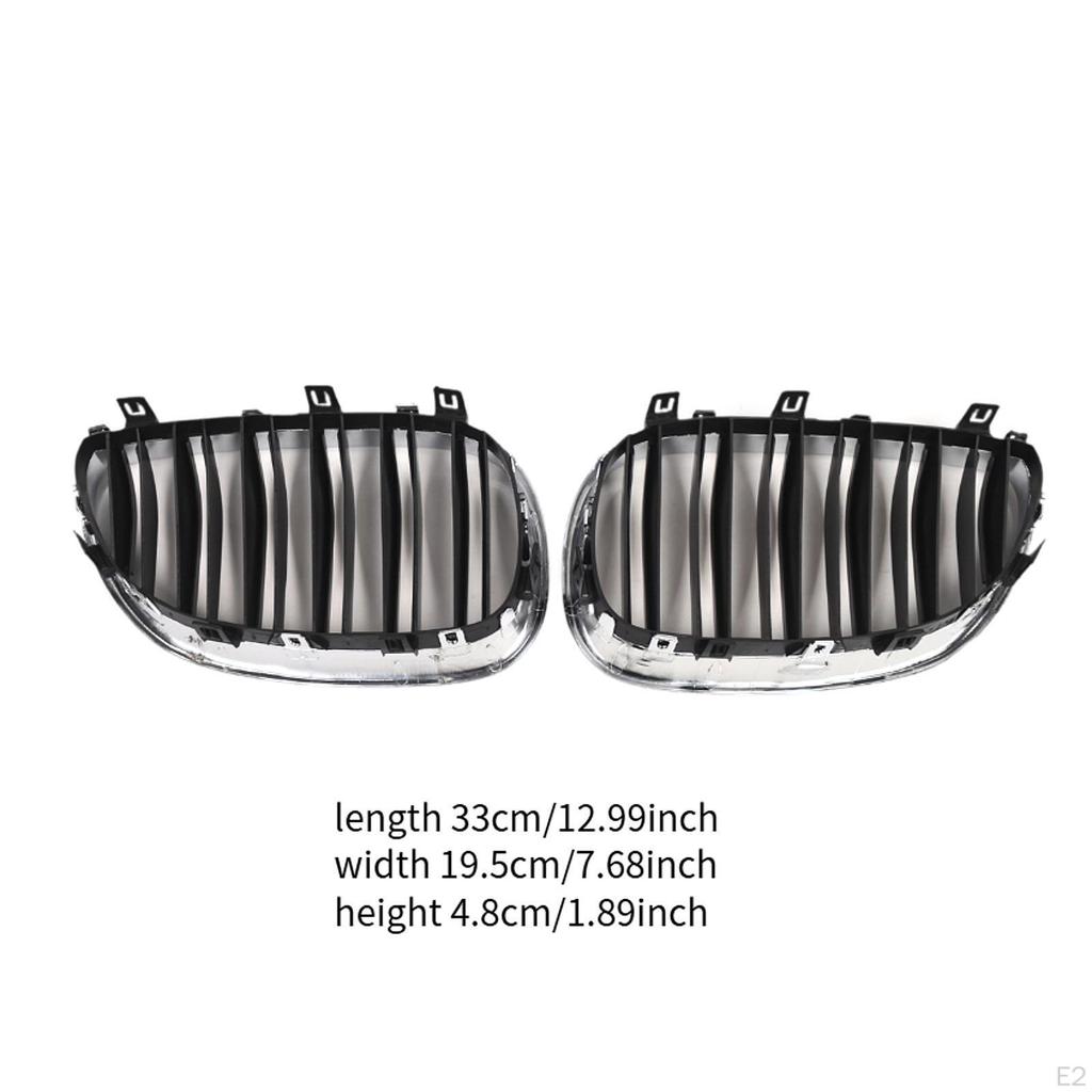 2 sztuki przednich osłon chłodnicy, zamienniki, 51712155447 Części Odporne na zużycie Wygodne akcesoria