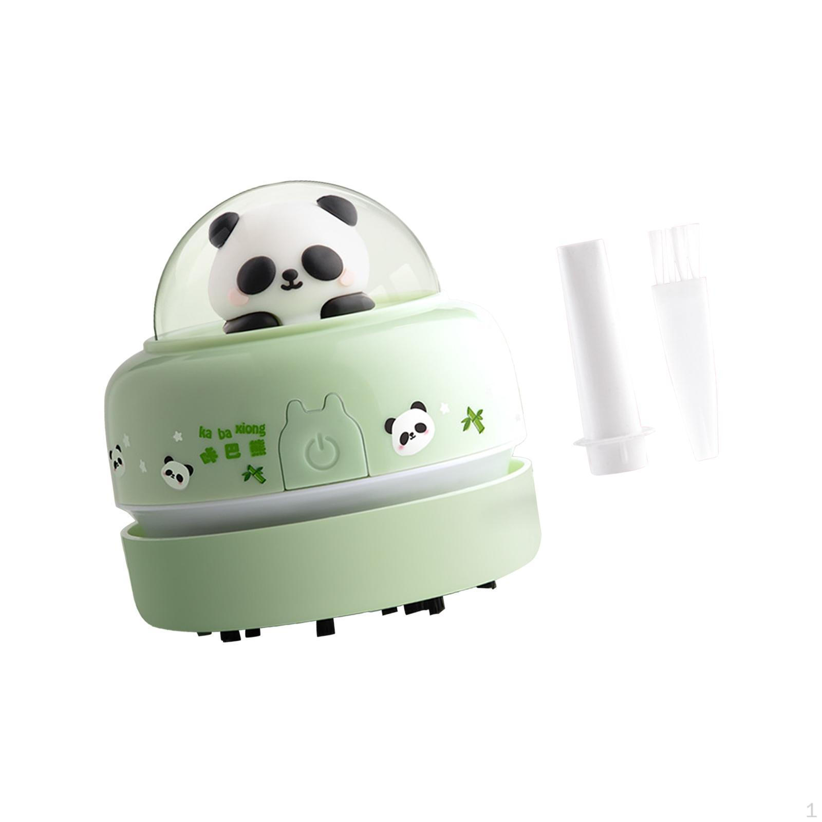 

Мультяшный мини-ручной электрический настольный пылесос для чистки крошек на столе, ластик для клавиатуры зелёный