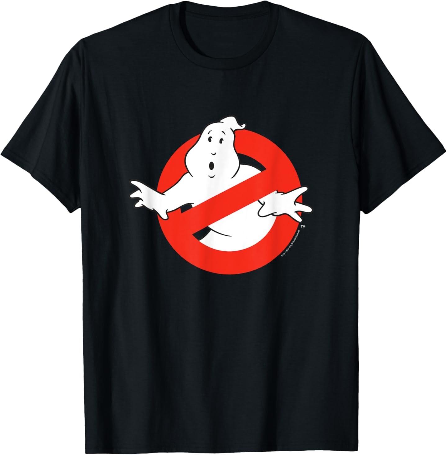 Ghostbusters Original No Ghost Logo Funny Retro Movie T-Shirt Mens Womens Tees Top 2XL