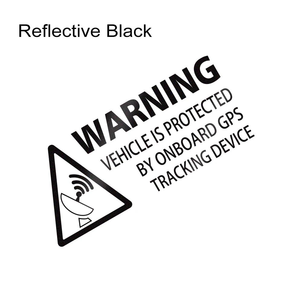 Warning On Board Sticker Car Truck GPS Tracking Device Sign Vinyl Decals Vehicle Van Taxi Boat Safety Anti Theft Protected