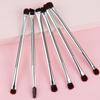 Silver Double-Ended Brow & Eye Makeup Kit: Brush, Pen, Mascara, Curler, Eyeshadow, and Concealer Tools