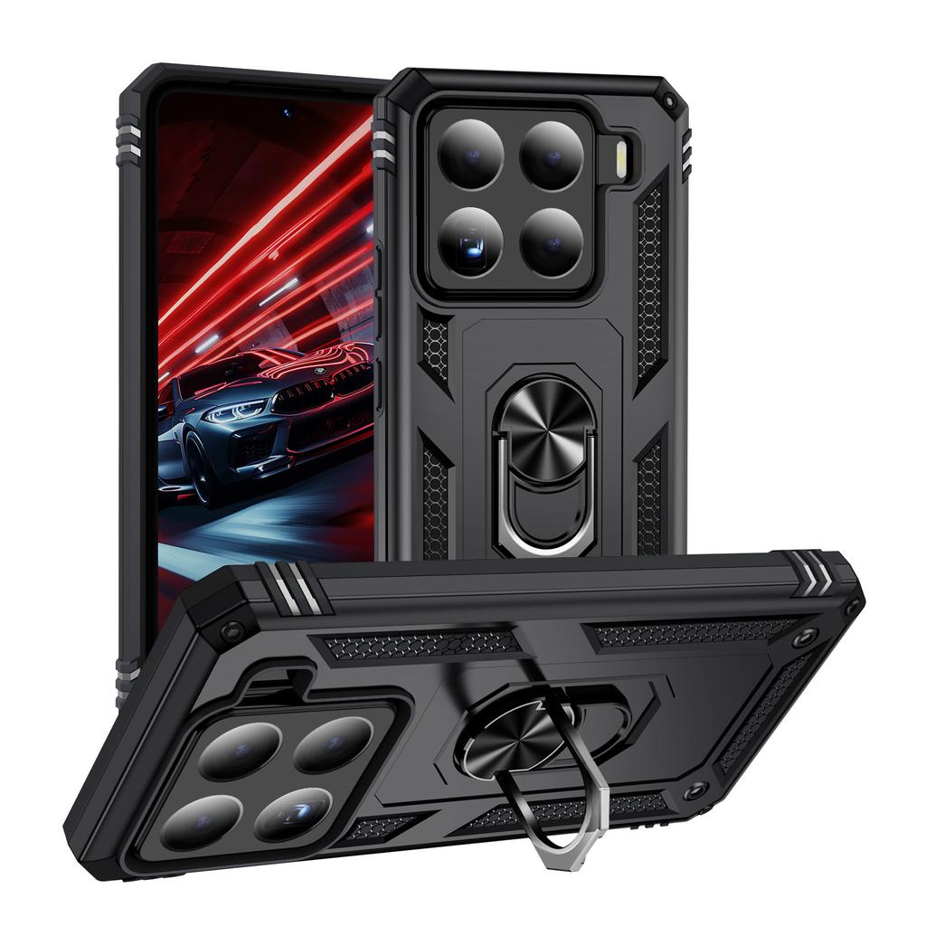 For Xiaomi 15/14 Phone Case Ring Holder 2-in-1 for Redmi Phone Case Anti Drop Magnetic Suction Phone Case