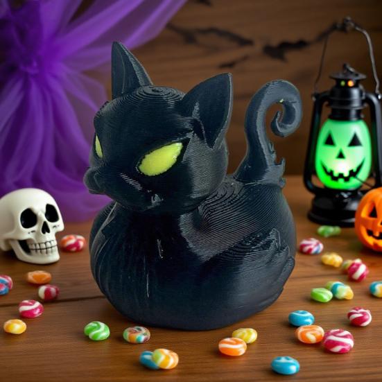 Grim Reaper Duck Figurine Halloween Gothic Decoration 3D Printed Collectible Figures for Dashboard Desk Shelf Decor