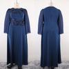 Plus Size Elegant Round Neck Beaded Embroidered Sequin Evening Gown Formal Wedding Party Bridesmaid Dress