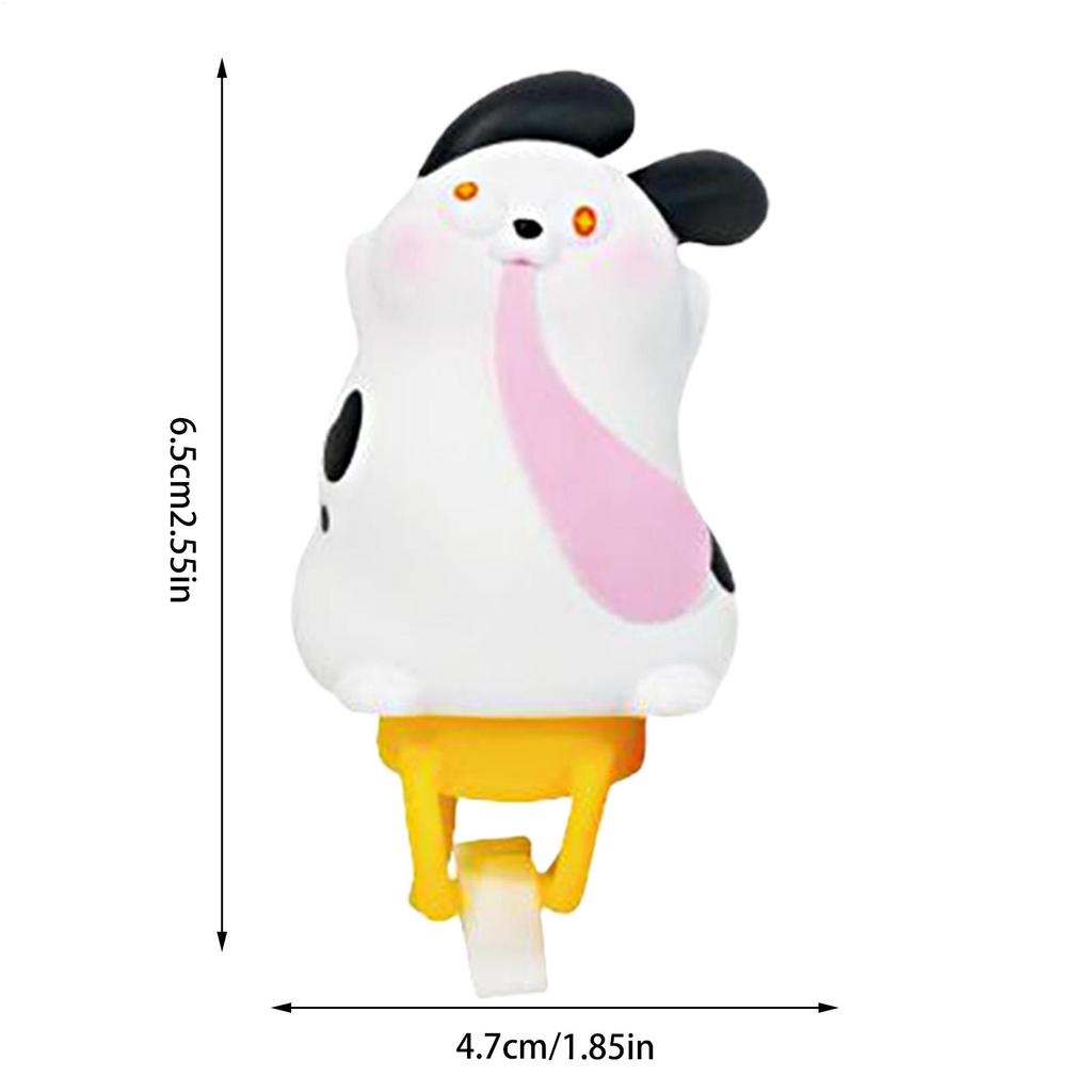 Bike Handlebar Figurine Cartoon Animal Bicycle Handlebar Decoration Waterproof Cycling Accessory For Stem Kids Helmet Motor