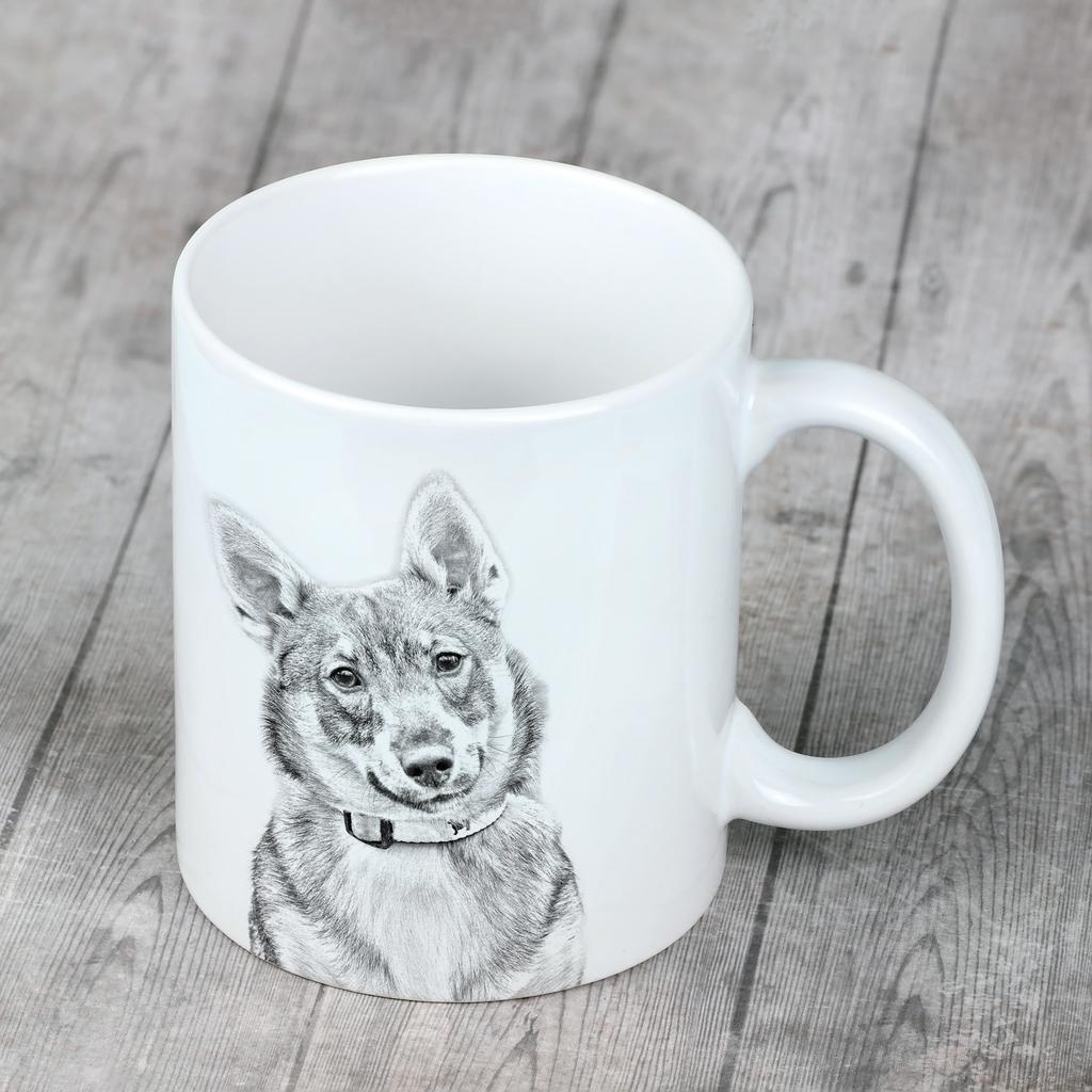 Swedish Vallhund, Swedish Cattle Dog - Cup with a Dog, Personalized Cup with a Print, a Classic Gift for Everyone from the Art-Dog Brand