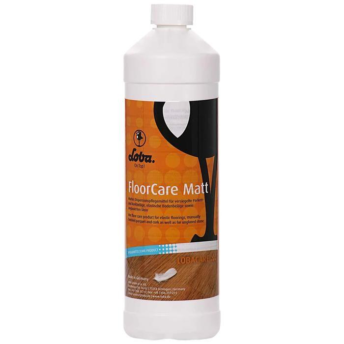 Pflege mattes Parkett, Loba FloorCare 1 Liter, Produkt für die Pflege von mattem Parkett, matter Effekt