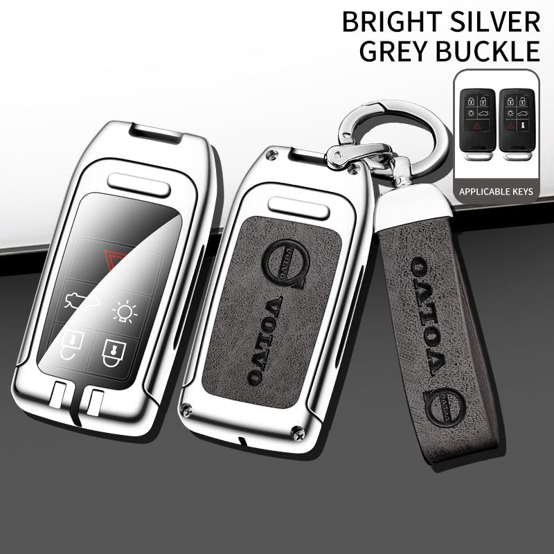Zinc Alloy Car Remote Key Cover Case Holder Key Bag Shell For Volvo S60 S80 V60 XC60 XC70 V40 XC90 2017 2018 Auto Accessories