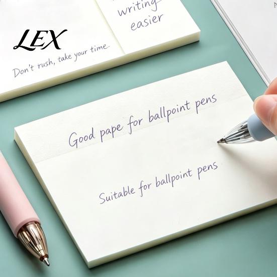 Reusable Adhesive Memos 2PCS Transparent Sticky Notepads, Waterproof Clear Memo Pads, Smooth Writing Invisible Page Markers Strong Repositionable