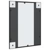 Wall Mirror Black 40x50 cm Rectangular Iron