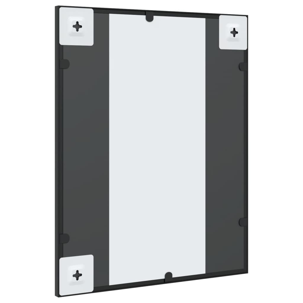 Wall Mirror Black 40x50 cm Rectangular Iron