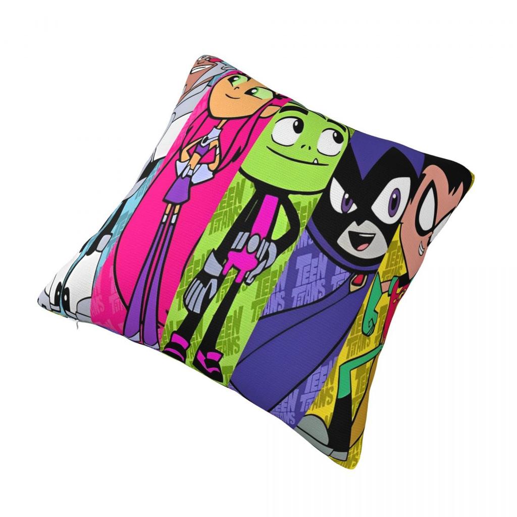 Teens Titan Go Anime Manga Printing Pillowcase Cushion Cover Throw Pillow Cover Soft and Sweet Bed Decoration Square Multi Size