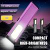 COB LED Flashlight Portable Mini Torch Light Pocket Lantern Flood Work Light With Magnetic & Clip Camping Emergency Flashlight