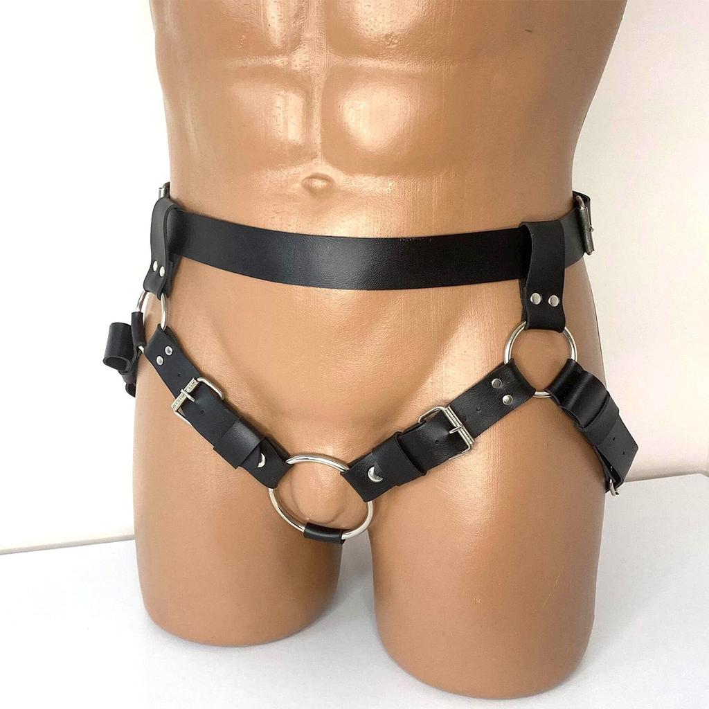 Black PU Leather Bodysuit with Outstanding Waist Shaping Effect Studded Waistband Decoration Valentine's Day Surprise