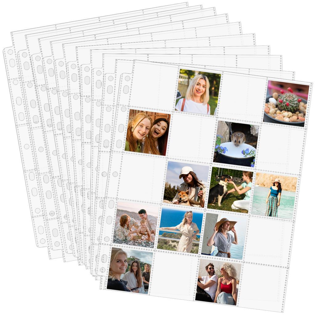 90 Pack Protective Photo Slide Pages, Top Loading, Holds 20 35Mm Slides And 1000 2 X 2 Inch Photos, Clear Archival Slide Storage