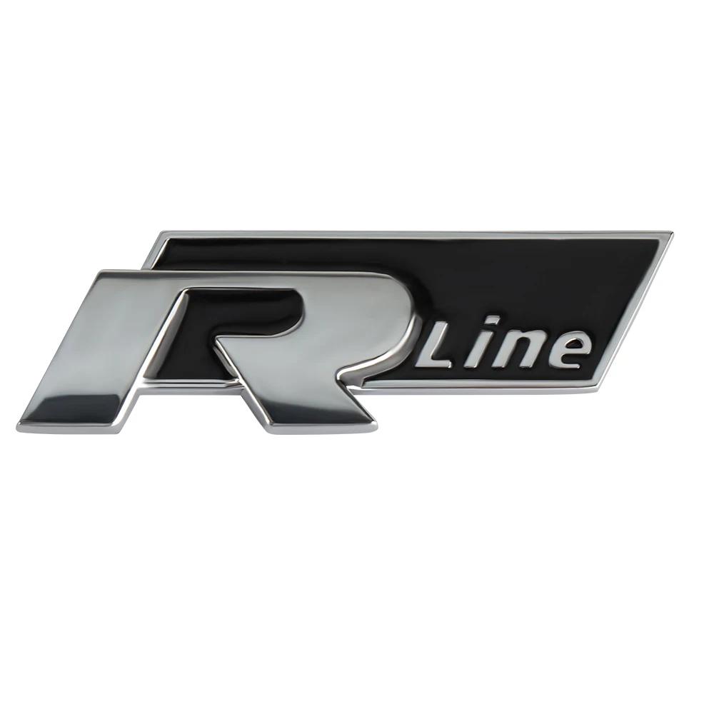 עבור VW פולקסווגן ג'טה MK5 גולף רכב 3D מתכת גוף פגוש סמל מדבקה קישוט תא מטען עבור פולקסווגן R Rline לוגו פאסאט B6